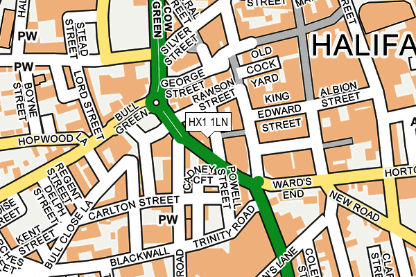 HX1 1LN map - OS OpenMap – Local (Ordnance Survey) HX1 1LN map - OS OpenMap – Local (Ordnance Survey)