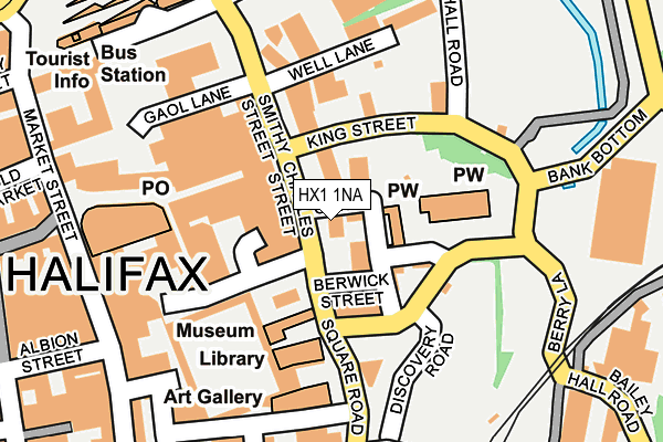 HX1 1NA map - OS OpenMap – Local (Ordnance Survey) HX1 1NA map - OS OpenMap – Local (Ordnance Survey)