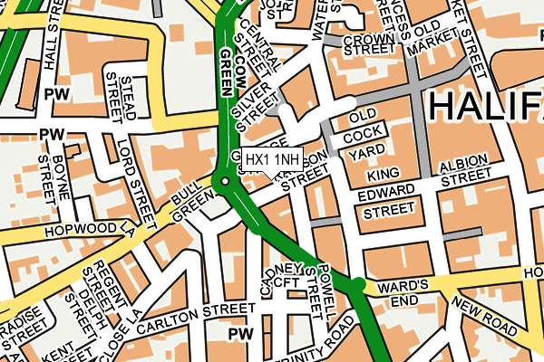 HX1 1NH map - OS OpenMap – Local (Ordnance Survey) HX1 1NH map - OS OpenMap – Local (Ordnance Survey)