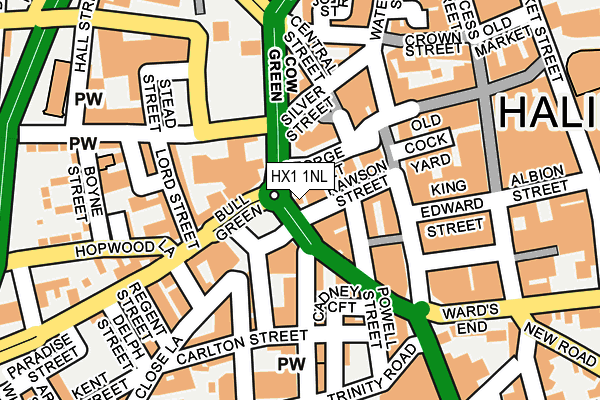 HX1 1NL map - OS OpenMap – Local (Ordnance Survey)