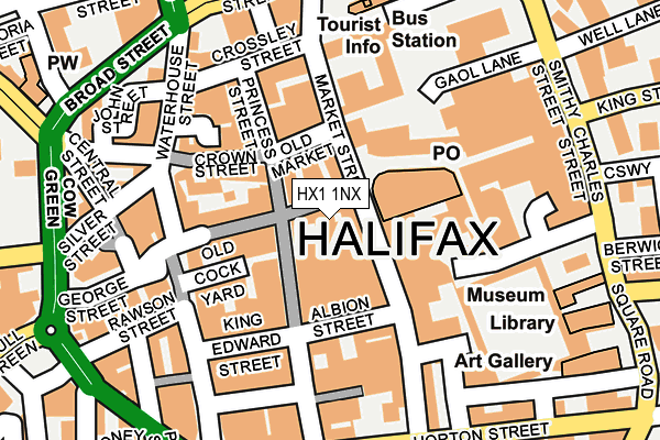 HX1 1NX map - OS OpenMap – Local (Ordnance Survey) HX1 1NX map - OS OpenMap – Local (Ordnance Survey)