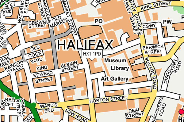 HX1 1PD map - OS OpenMap – Local (Ordnance Survey) HX1 1PD map - OS OpenMap – Local (Ordnance Survey)