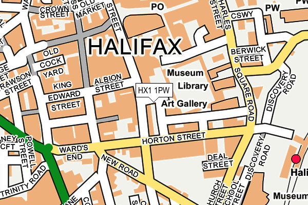 HX1 1PW map - OS OpenMap – Local (Ordnance Survey) HX1 1PW map - OS OpenMap – Local (Ordnance Survey)