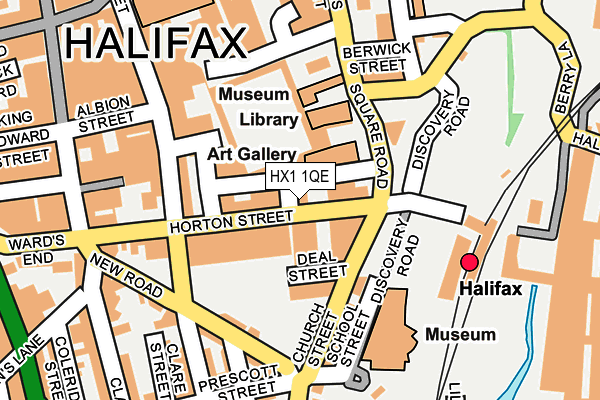 HX1 1QE map - OS OpenMap – Local (Ordnance Survey)