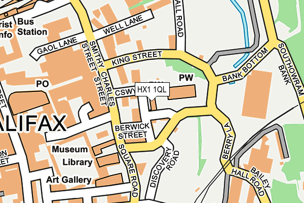 HX1 1QL map - OS OpenMap – Local (Ordnance Survey) HX1 1QL map - OS OpenMap – Local (Ordnance Survey)