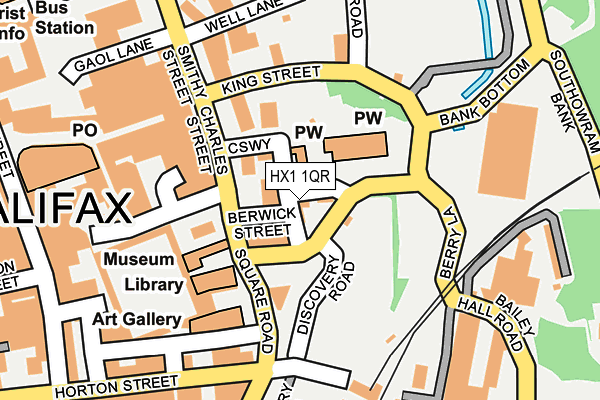 HX1 1QR map - OS OpenMap – Local (Ordnance Survey) HX1 1QR map - OS OpenMap – Local (Ordnance Survey)