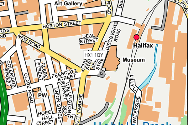 HX1 1QY map - OS OpenMap – Local (Ordnance Survey) HX1 1QY map - OS OpenMap – Local (Ordnance Survey)
