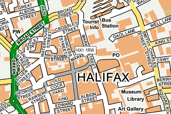 HX1 1RW map - OS OpenMap – Local (Ordnance Survey) HX1 1RW map - OS OpenMap – Local (Ordnance Survey)