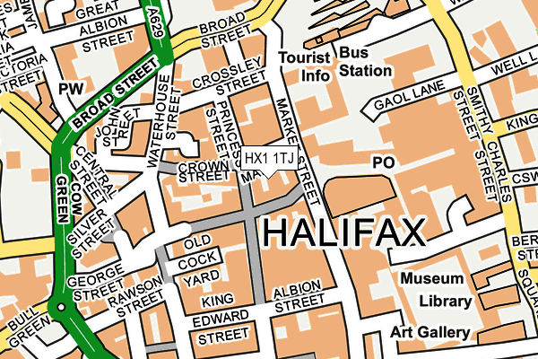 HX1 1TJ map - OS OpenMap – Local (Ordnance Survey) HX1 1TJ map - OS OpenMap – Local (Ordnance Survey)