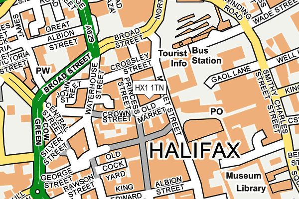 HX1 1TN map - OS OpenMap – Local (Ordnance Survey) HX1 1TN map - OS OpenMap – Local (Ordnance Survey)