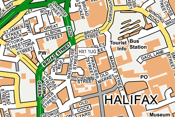 HX1 1UG map - OS OpenMap – Local (Ordnance Survey) HX1 1UG map - OS OpenMap – Local (Ordnance Survey)