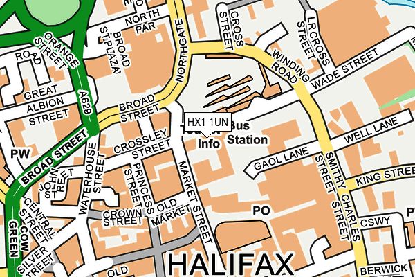 HX1 1UN map - OS OpenMap – Local (Ordnance Survey) HX1 1UN map - OS OpenMap – Local (Ordnance Survey)
