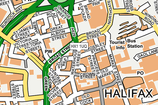 HX1 1UQ map - OS OpenMap – Local (Ordnance Survey) HX1 1UQ map - OS OpenMap – Local (Ordnance Survey)