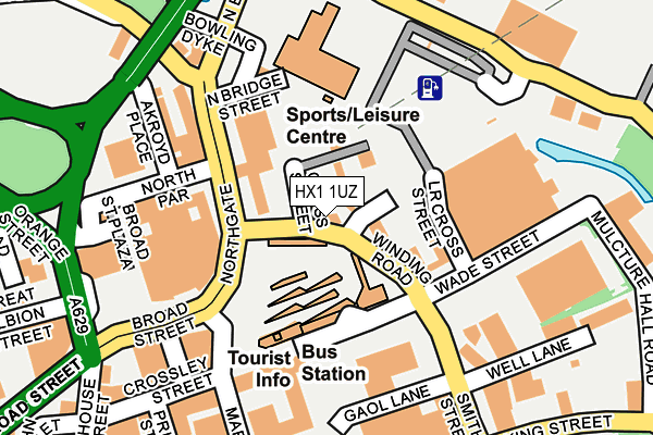HX1 1UZ map - OS OpenMap – Local (Ordnance Survey) HX1 1UZ map - OS OpenMap – Local (Ordnance Survey)