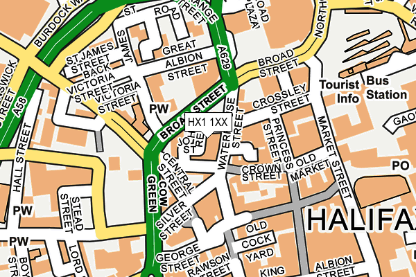 HX1 1XX map - OS OpenMap – Local (Ordnance Survey) HX1 1XX map - OS OpenMap – Local (Ordnance Survey)