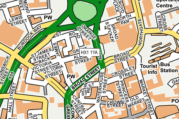 HX1 1YA map - OS OpenMap – Local (Ordnance Survey) HX1 1YA map - OS OpenMap – Local (Ordnance Survey)