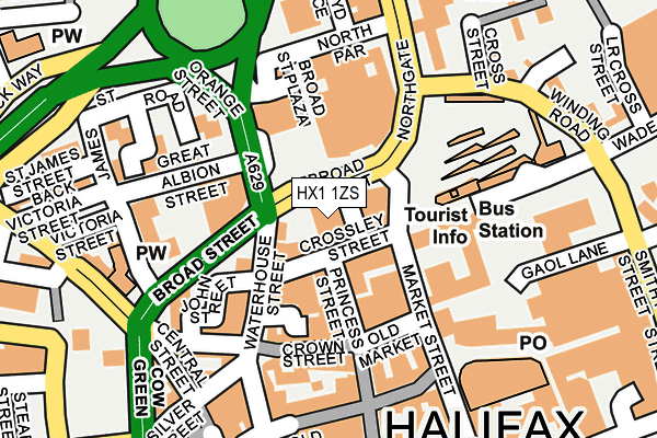 HX1 1ZS map - OS OpenMap – Local (Ordnance Survey) HX1 1ZS map - OS OpenMap – Local (Ordnance Survey)