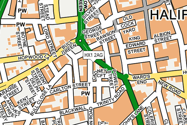 HX1 2AG map - OS OpenMap – Local (Ordnance Survey) HX1 2AG map - OS OpenMap – Local (Ordnance Survey)