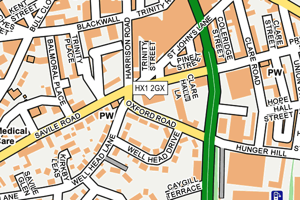 HX1 2GX map - OS OpenMap – Local (Ordnance Survey) HX1 2GX map - OS OpenMap – Local (Ordnance Survey)
