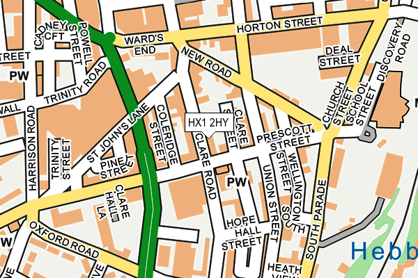 HX1 2HY map - OS OpenMap – Local (Ordnance Survey) HX1 2HY map - OS OpenMap – Local (Ordnance Survey)