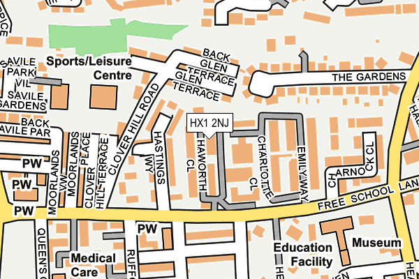 HX1 2NJ map - OS OpenMap – Local (Ordnance Survey) HX1 2NJ map - OS OpenMap – Local (Ordnance Survey)