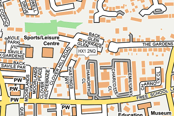 HX1 2NQ map - OS OpenMap – Local (Ordnance Survey) HX1 2NQ map - OS OpenMap – Local (Ordnance Survey)