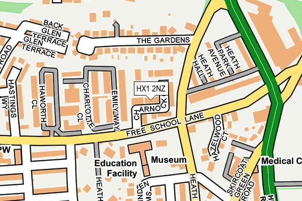 HX1 2NZ map - OS OpenMap – Local (Ordnance Survey) HX1 2NZ map - OS OpenMap – Local (Ordnance Survey)