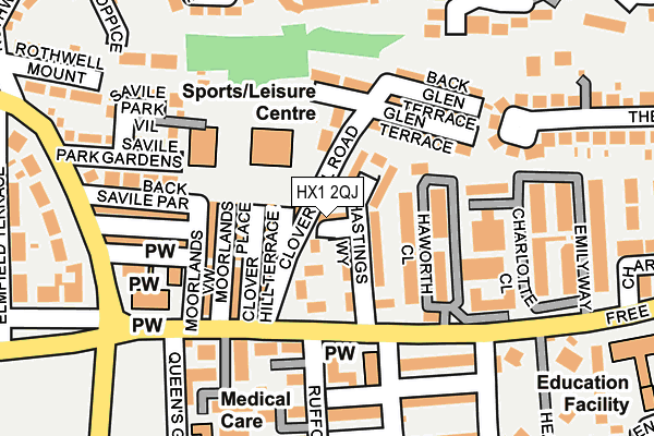 HX1 2QJ map - OS OpenMap – Local (Ordnance Survey) HX1 2QJ map - OS OpenMap – Local (Ordnance Survey)