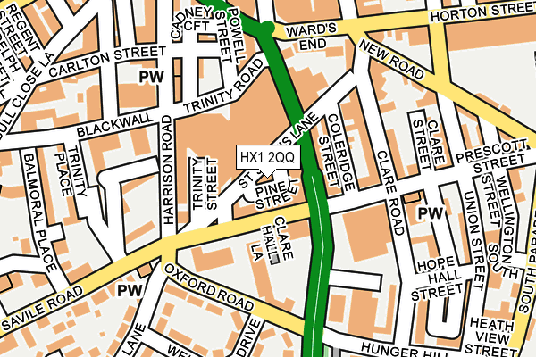 HX1 2QQ map - OS OpenMap – Local (Ordnance Survey) HX1 2QQ map - OS OpenMap – Local (Ordnance Survey)