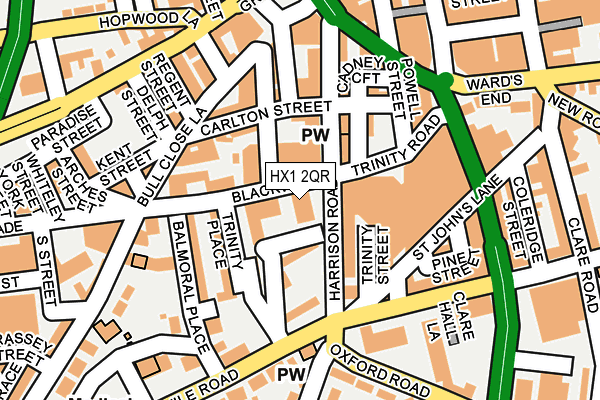 HX1 2QR map - OS OpenMap – Local (Ordnance Survey) HX1 2QR map - OS OpenMap – Local (Ordnance Survey)