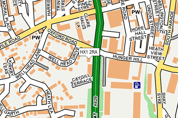 HX1 2RA map - OS OpenMap – Local (Ordnance Survey) HX1 2RA map - OS OpenMap – Local (Ordnance Survey)