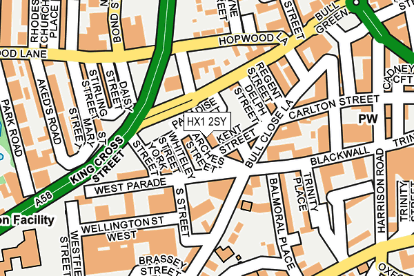 HX1 2SY map - OS OpenMap – Local (Ordnance Survey) HX1 2SY map - OS OpenMap – Local (Ordnance Survey)
