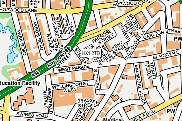 HX1 2TD map - OS OpenMap – Local (Ordnance Survey) HX1 2TD map - OS OpenMap – Local (Ordnance Survey)