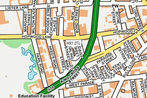 HX1 2TL map - OS OpenMap – Local (Ordnance Survey) HX1 2TL map - OS OpenMap – Local (Ordnance Survey)