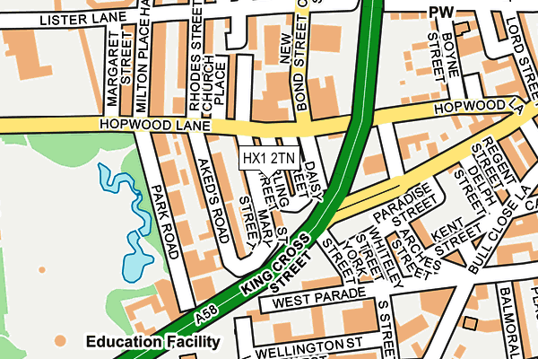 HX1 2TN map - OS OpenMap – Local (Ordnance Survey) HX1 2TN map - OS OpenMap – Local (Ordnance Survey)