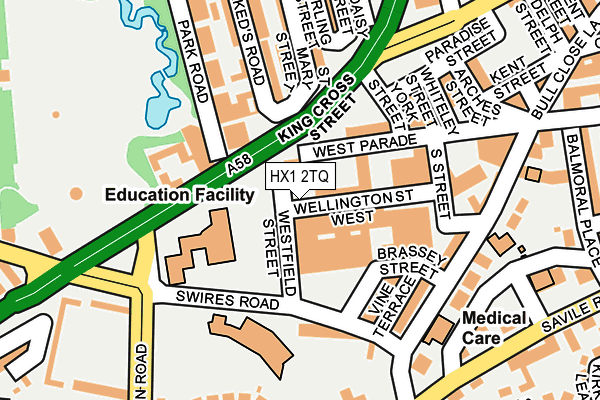 HX1 2TQ map - OS OpenMap – Local (Ordnance Survey) HX1 2TQ map - OS OpenMap – Local (Ordnance Survey)