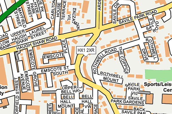 HX1 2XR map - OS OpenMap – Local (Ordnance Survey) HX1 2XR map - OS OpenMap – Local (Ordnance Survey)
