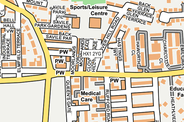 HX1 2YG map - OS OpenMap – Local (Ordnance Survey) HX1 2YG map - OS OpenMap – Local (Ordnance Survey)