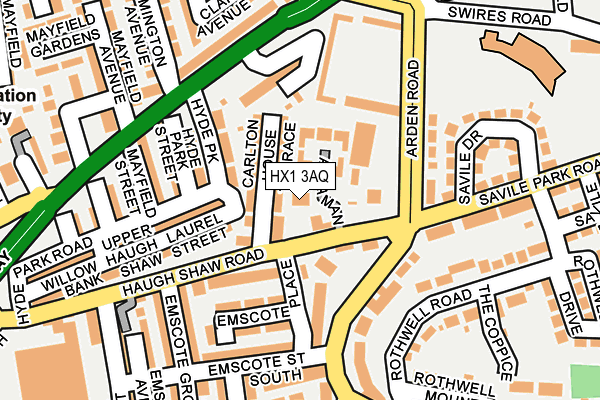 HX1 3AQ map - OS OpenMap – Local (Ordnance Survey)