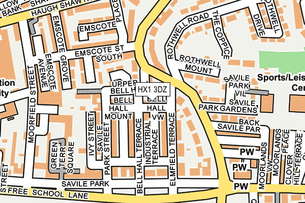 HX1 3DZ map - OS OpenMap – Local (Ordnance Survey) HX1 3DZ map - OS OpenMap – Local (Ordnance Survey)