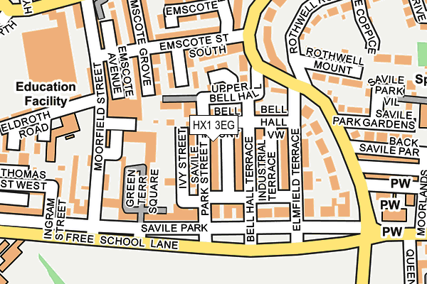 HX1 3EG map - OS OpenMap – Local (Ordnance Survey) HX1 3EG map - OS OpenMap – Local (Ordnance Survey)