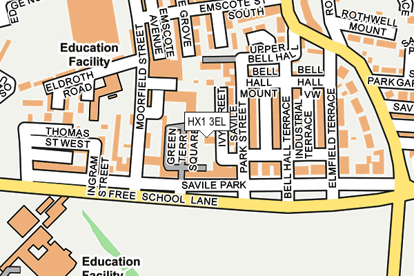 HX1 3EL map - OS OpenMap – Local (Ordnance Survey) HX1 3EL map - OS OpenMap – Local (Ordnance Survey)