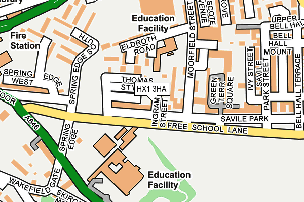 HX1 3HA map - OS OpenMap – Local (Ordnance Survey) HX1 3HA map - OS OpenMap – Local (Ordnance Survey)