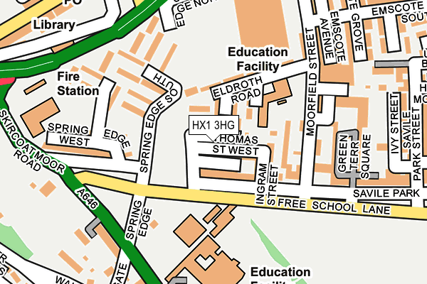 HX1 3HG map - OS OpenMap – Local (Ordnance Survey) HX1 3HG map - OS OpenMap – Local (Ordnance Survey)