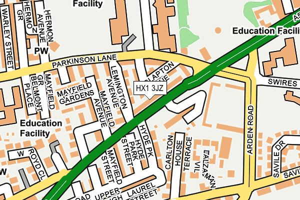 HX1 3JZ map - OS OpenMap – Local (Ordnance Survey)