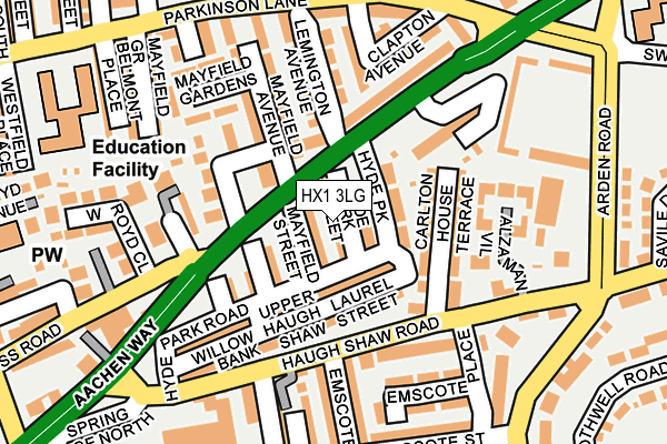 HX1 3LG map - OS OpenMap – Local (Ordnance Survey) HX1 3LG map - OS OpenMap – Local (Ordnance Survey)