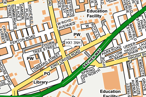 HX1 3NH map - OS OpenMap – Local (Ordnance Survey) HX1 3NH map - OS OpenMap – Local (Ordnance Survey)
