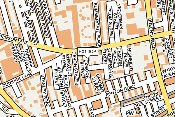 HX1 3QP map - OS OpenMap – Local (Ordnance Survey) HX1 3QP map - OS OpenMap – Local (Ordnance Survey)
