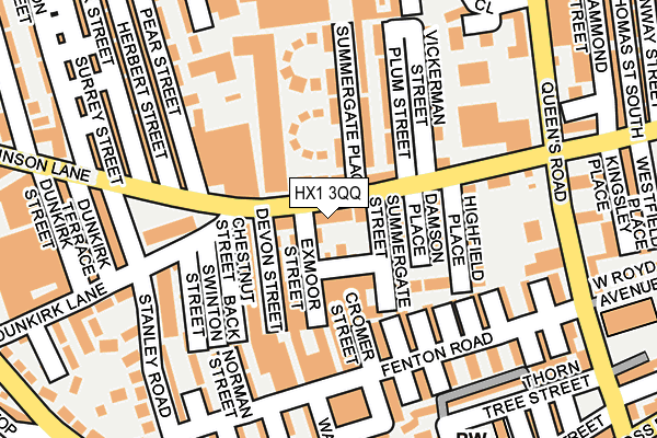 HX1 3QQ map - OS OpenMap – Local (Ordnance Survey) HX1 3QQ map - OS OpenMap – Local (Ordnance Survey)