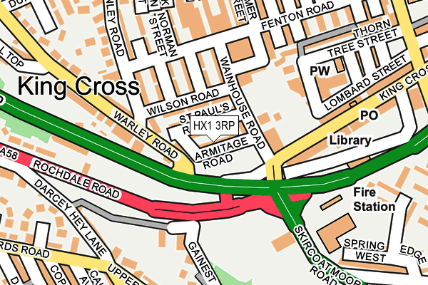 HX1 3RP map - OS OpenMap – Local (Ordnance Survey) HX1 3RP map - OS OpenMap – Local (Ordnance Survey)